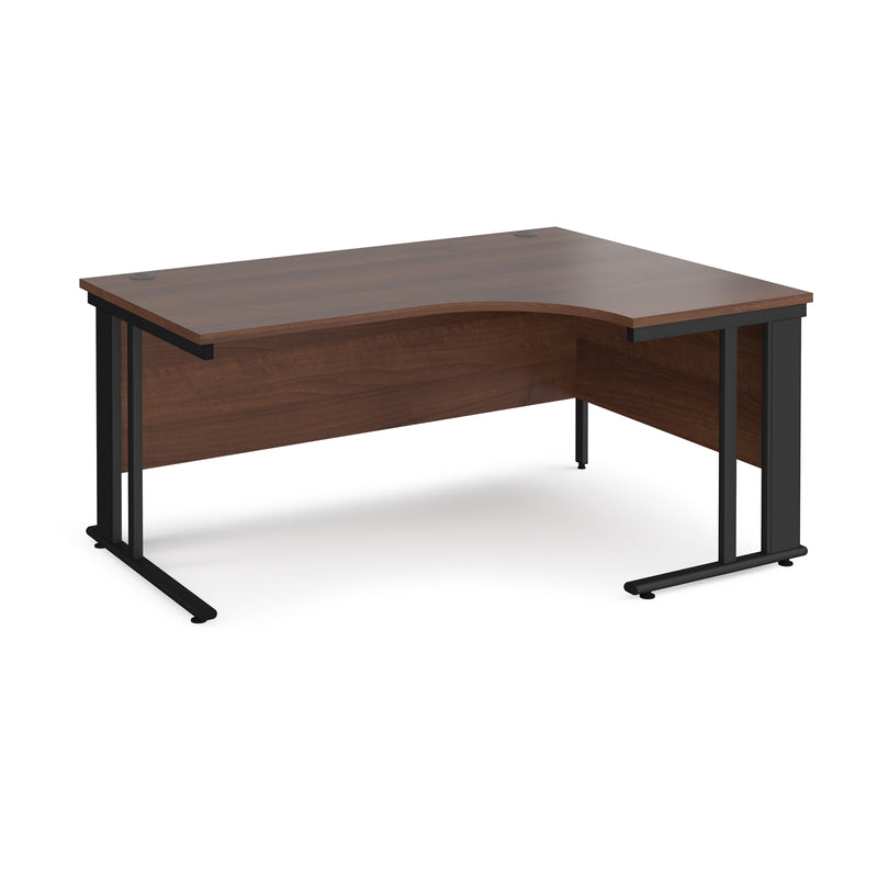 Maestro 25 Ergonomic Desk With Cable Managed Leg - Walnut - NWOF