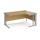 Maestro 25 Ergonomic Desk With Cable Managed Leg - Oak - NWOF