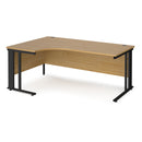 Maestro 25 Ergonomic Desk With Cable Managed Leg - Oak - NWOF