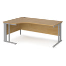 Maestro 25 Ergonomic Desk With Cable Managed Leg - Oak - NWOF