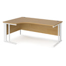 Maestro 25 Ergonomic Desk With Cable Managed Leg - Oak - NWOF