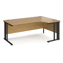 Maestro 25 Ergonomic Desk With Cable Managed Leg - Oak - NWOF