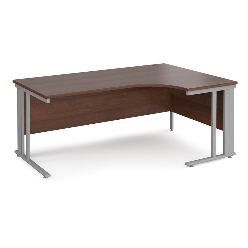 Maestro 25 Ergonomic Desk With Cable Managed Leg - Walnut - NWOF