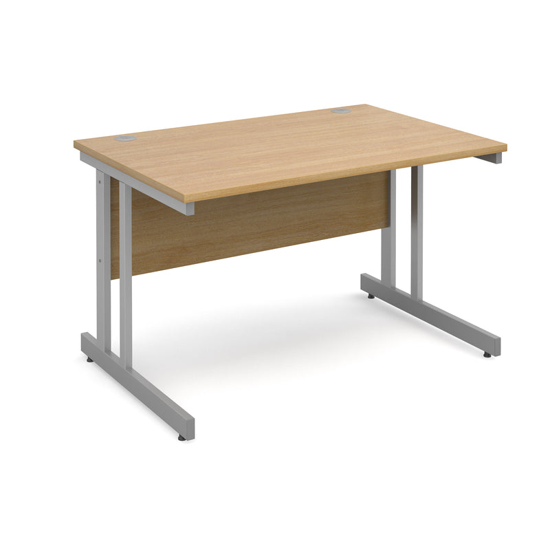 Momento 800mm Deep Straight Desk With Cantilever Leg - Oak - NWOF