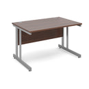 Momento 800mm Deep Straight Desk With Cantilever Leg - Walnut - NWOF
