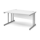 Momento Wave Desk With Cantilever Leg - White - NWOF