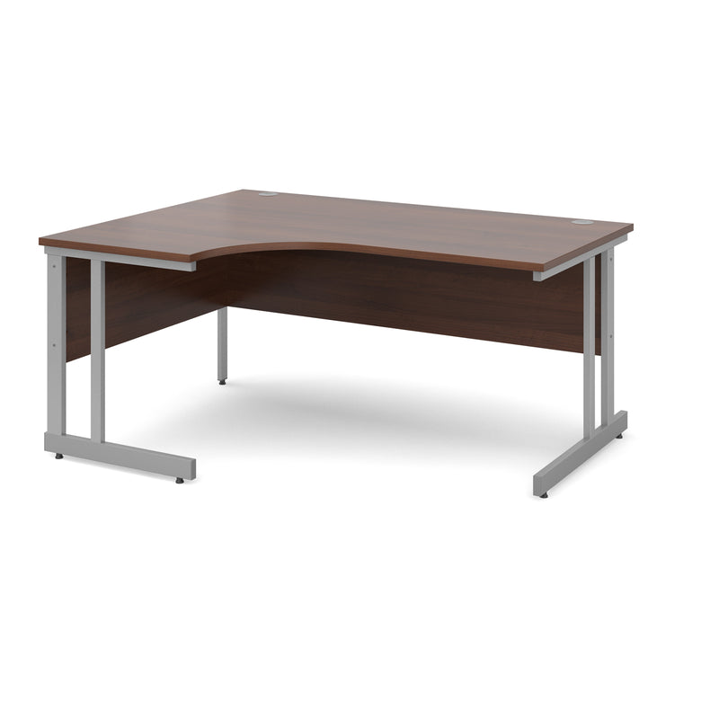 Momento Ergonomic Desk With Cantilever Leg - Walnut - NWOF