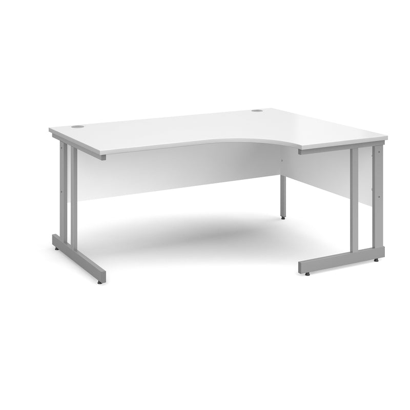 Momento Ergonomic Desk With Cantilever Leg - White - NWOF