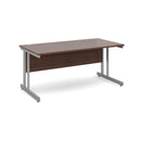 Momento 800mm Deep Straight Desk With Cantilever Leg - Walnut - NWOF