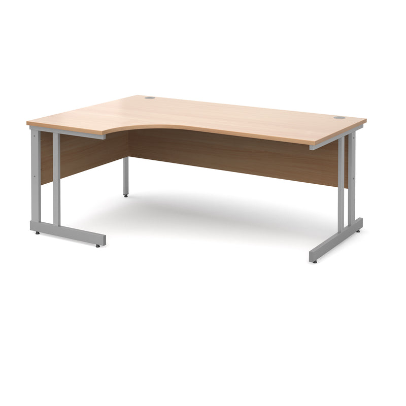 Momento Ergonomic Desk With Cantilever Leg - Beech - NWOF