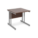 Momento 800mm Deep Straight Desk With Cantilever Leg - Walnut - NWOF