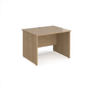Maestro 25 800mm Deep Straight Desk With Panel End Leg - Kendal Oak - NWOF