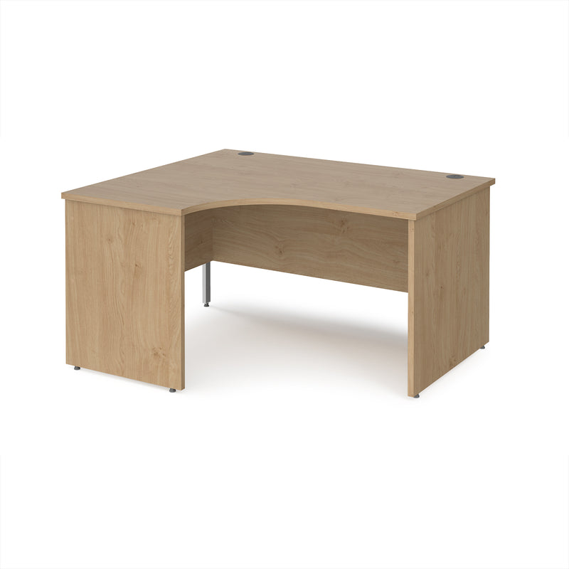 Maestro 25 Ergonomic Desk With Panel End Leg - Kendal Oak