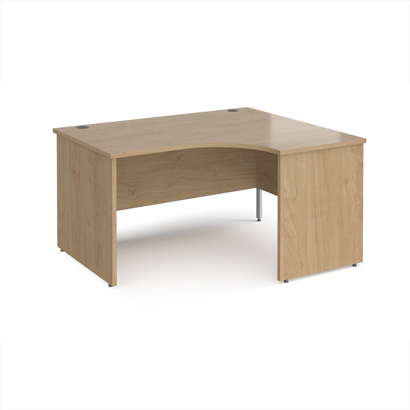 Maestro 25 Ergonomic Desk With Panel End Leg - Kendal Oak