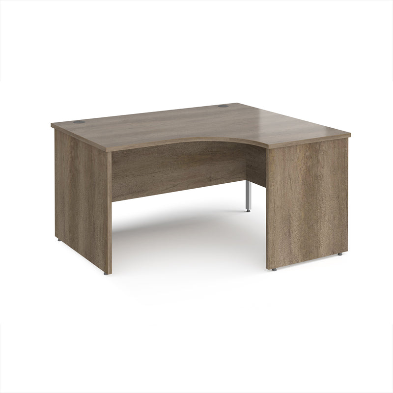 Maestro 25 Ergonomic Desk With Panel End Leg - Nebraska Oak