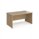 Maestro 25 800mm Deep Straight Desk With Panel End Leg - Kendal Oak - NWOF