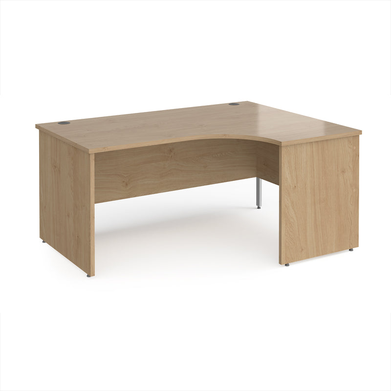 Maestro 25 Ergonomic Desk With Panel End Leg - Kendal Oak