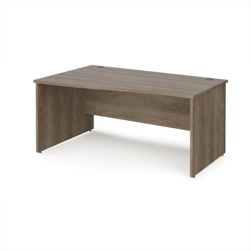 Maestro 25 Wave Desk With Panel End Leg - Nebraska Oak