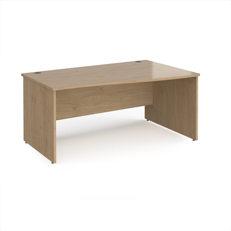 Maestro 25 Wave Desk With Panel End Leg - Kendal Oak