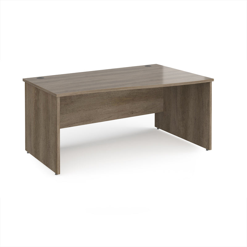 Maestro 25 Wave Desk With Panel End Leg - Nebraska Oak