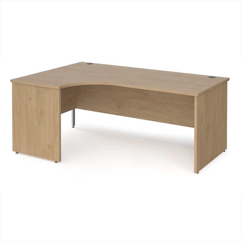 Maestro 25 Ergonomic Desk With Panel End Leg - Kendal Oak