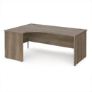 Maestro 25 Ergonomic Desk With Panel End Leg - Nebraska Oak - NWOF