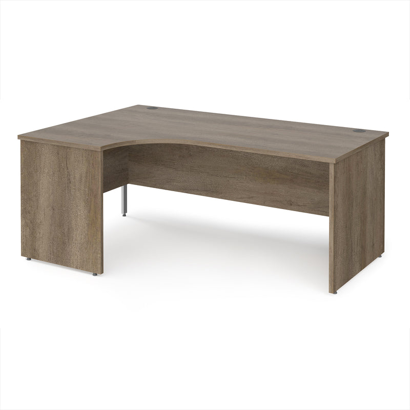 Maestro 25 Ergonomic Desk With Panel End Leg - Nebraska Oak