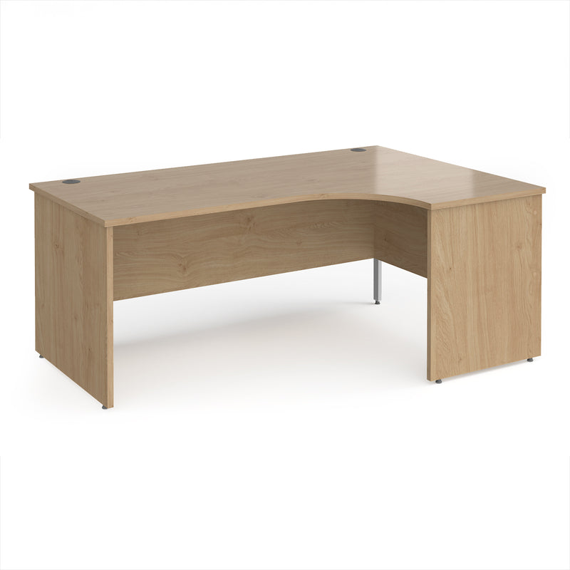 Maestro 25 Ergonomic Desk With Panel End Leg - Kendal Oak