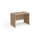 Maestro 25 600mm Deep Straight Desk With Panel End Leg - Kendal Oak - NWOF