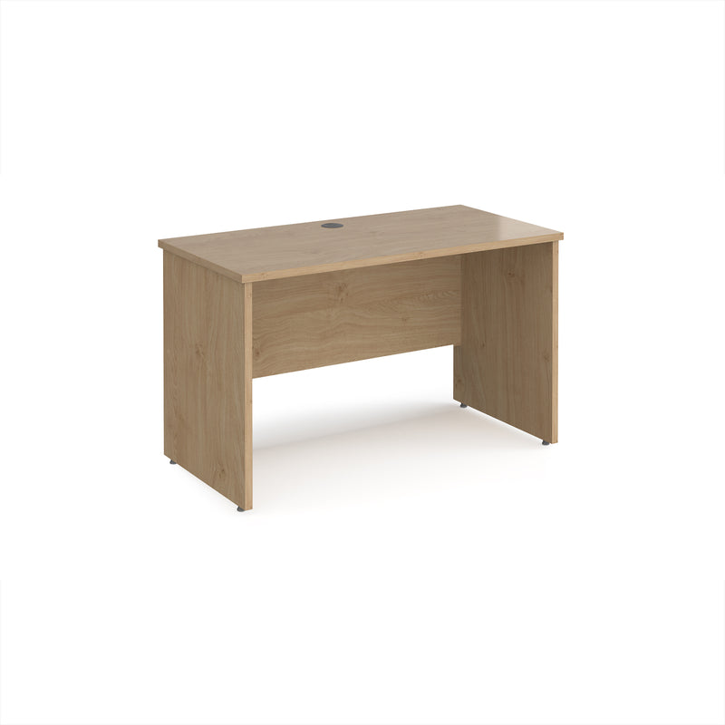Maestro 25 600mm Deep Straight Desk With Panel End Leg - Kendal Oak - NWOF