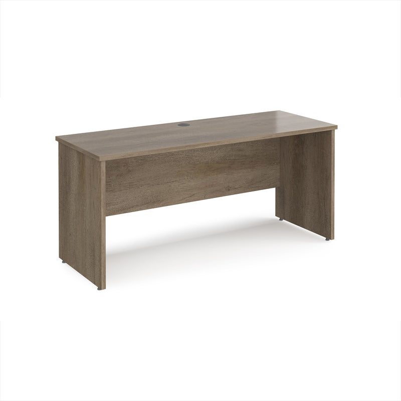 Maestro 25 600mm Deep Straight Desk With Panel End Leg - Nebraska Oak - NWOF