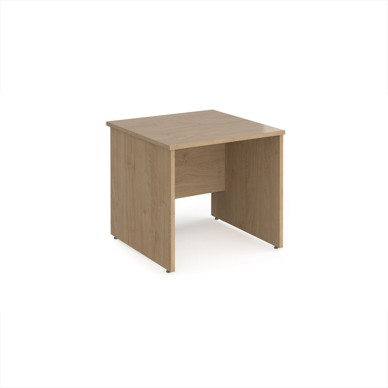 Maestro 25 800mm Deep Straight Desk With Panel End Leg - Kendal Oak - NWOF