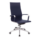 Nautilus Designs Aura contemporary high back bonded leather executive chair with armrests and ergonomic design.
