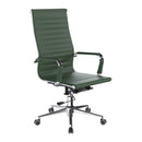 Nautilus Designs Aura contemporary high-back bonded leather executive chair with sleek black finish and ergonomic design.