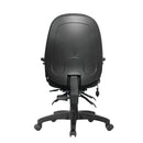 Nautilus Designs Harrison high back moulded foam operator chair with adjustable back and armrests, ergonomic office seating.