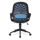 Nautilus Designs lattice mesh back operator chair with fluted black nylon base for ergonomic office seating.