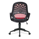 Nautilus Designs lattice mesh back operator chair with fluted black nylon base and ergonomic design.