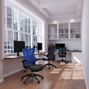 Nautilus Designs Mercury 2 executive mesh chair with medium back and airflow fabric seat, suitable for office or home workspace.