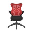 Nautilus Designs Mercury 2 executive mesh chair with medium back, airflow fabric seat, adjustable armrests, and ergonomic design.