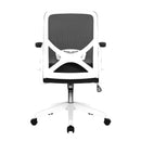 Nautilus Designs Oyster folding mesh chair with upholstered arms and a comfortable backrest, perfect for versatile seating.