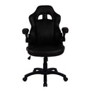 Nautilus Designs Predator Executive ergonomic gaming-style office chair with folding arms, black upholstery, and adjustable features.