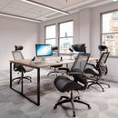 Black Nautilus Designs Resolute high back mesh office chair with high weight capacity, ergonomic design and adjustable features.