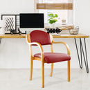 Nautilus Designs Tahara fabric beech framed stackable side armchair with upholstered padded seat and backrest in a stylish living room setting