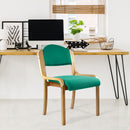 Nautilus Designs Tahara fabric beech framed stackable side chair with upholstered padded seat and backrest in a stylish interior setting.