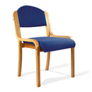 Nautilus Designs Tahara fabric beech framed stackable side chair with upholstered padded seat and backrest, modern and stylish.