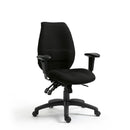 Nautilus Designs Thames ergonomic high back operator chair with adjustable headrest and multi-functional features for all-day comfort