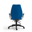 Nautilus Designs Thames ergonomic high back operator chair with adjustable headrest and multi-functional features, suitable for 24-hour use.