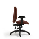 Side view of Nautilus Designs Thames ergonomic high-back operator chair with adjustable features for 24-hour multi-functional use.