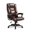 Nautilus Designs Titan oversized high back leather effect executive chair with integral headrest and padded armrests.