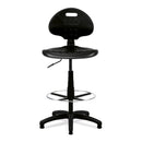 Nautilus Designs Derwent polyurethane draughtsman chair with adjustable height and ergonomic design, front view.